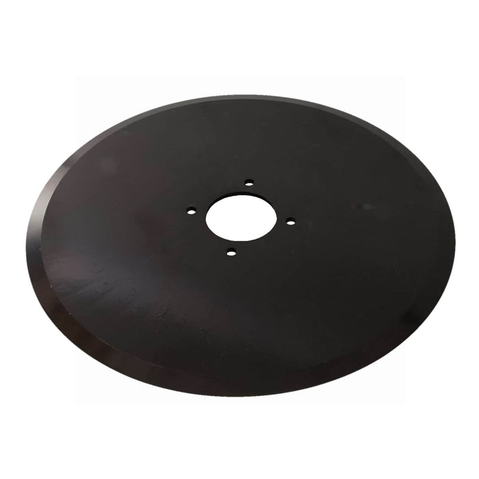 AIC Tillage flat coulter disc 18 inch 5mm replaces CNH 87488385 single bevel 4 bolt side view AICT-0007