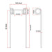 AIC Tillage AICT-1003 CNH Flexi-Coil 87505461 harrow tine dimensions with 22-inch nominal tine length
