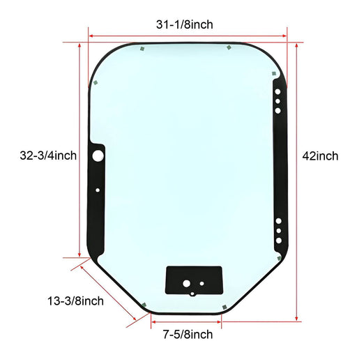 Technical diagram – Bobcat front windshield glass – A-7120401