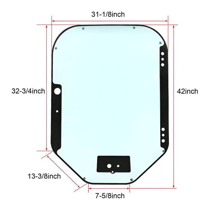 Technical diagram – Bobcat front windshield glass – A-7120401
