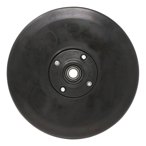 John Deere 15" narrow press wheel, closing wheel for grain drills and air drills,  front view, replaces AA88056, A-AA88056