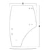 Technical diagram – Kubota right-hand door glass – A-3C581-70675