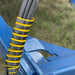 Outback Wrap Hose Tamer used for hose organization in shop and equipment storage areas, part 40X1HTRED7