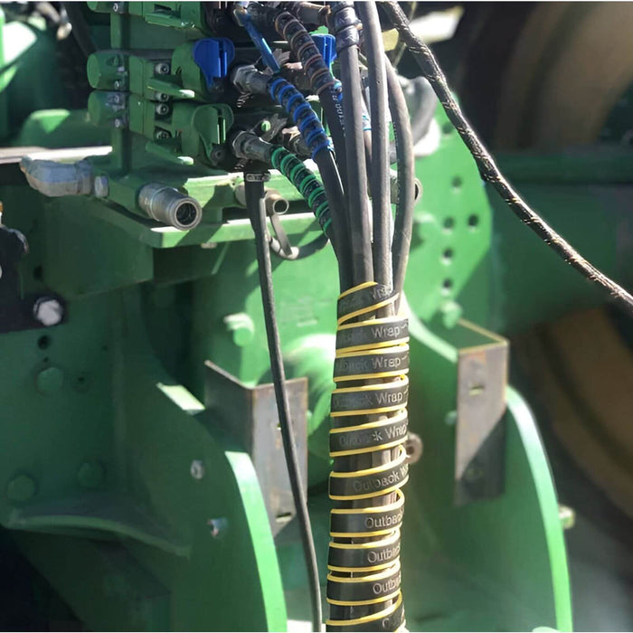 Outback Wrap Hose Tamer used for hose organization anywhere and where  equipment storage is required, part 40X1HTRED7