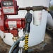 Outback Wrap Fuel Finder yellow wrap installed on a gasoline fuel hose for fast visual identification, Part 20X4GRYB