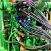 Outback Wrap hydraulic hose color identification wraps 4-pair set with A/B markings in green, blue, brown, and black, Part 18X4GBBB
