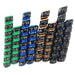 Outback Wrap hose identification wraps showing laser-etched numbers 1 through 4 and A/B markings with color coding, Part 18X4GBBB