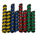 Outback Wrap hose identification wraps showing laser-etched plus and minus symbols with yellow, blue, red, and green color coding, Part 18X4YBRG