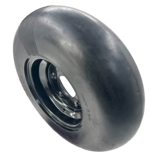 Side profile of 4.5-8 rubber packer wheel from AIC Tillage. Designed to improve seed-to-soil contact and reduce compaction.