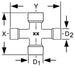 Technical drawing of PTO cross and bearing kit 116550 with WPG CV configuration for Walterscheid 2380 Series constant velocity drivelines, showing dimensions of UNI BBS-style cross with center grease zerk for high-angle agricultural PTO applications.