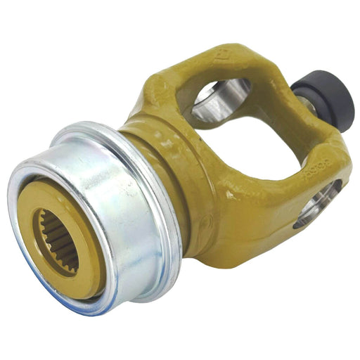 PTO CV end yoke with slide collar for Walterscheid P 580 Series, fits 1-3/8" x Z21 spline PWE, PWZ (1000 RPM). Part 136934E – also part 1136934, 136934