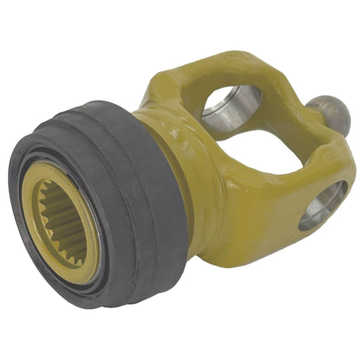 PTO CV end yoke with WPG quick disconnect for Walterscheid 2580 Series, Z20 spline (1000 RPM, Big 1000). Part 600494E – also part 600494