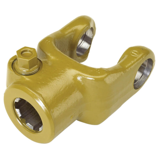 PTO end yoke WPG conical bolt style for Walterscheid 2600 Series, Z6 spline (540 RPM), Part 195124E – also part 1195124, 195124