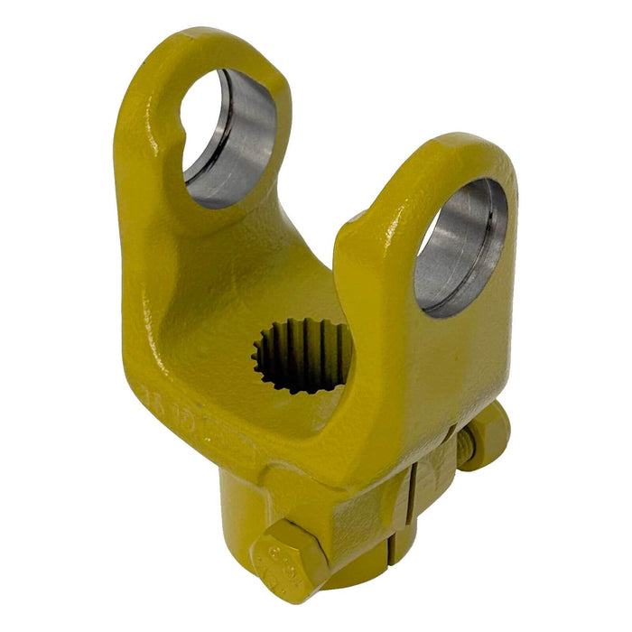 PTO end yoke WPG interfering bolt clamp for Walterscheid 2600 Series, Z20 spline (1000 RPM, Big 1000) tractor yoke. Part 329053E – also part 1329053, 329053