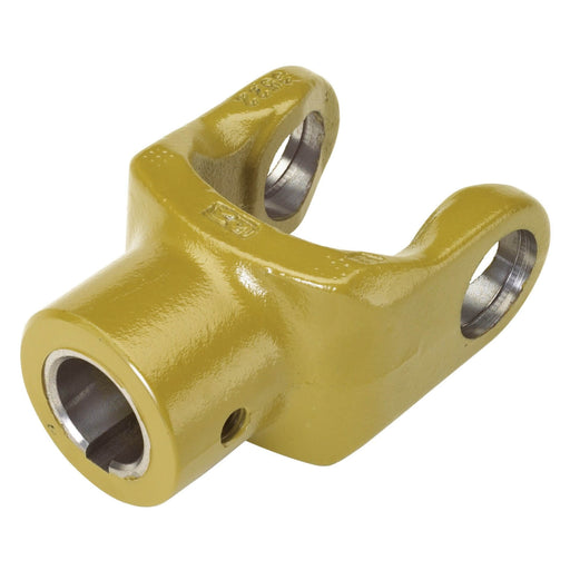 PTO end yoke WPG reduced diameter RD bore 35mm with M14 thread locking pin for Walterscheid 2500 Series (540 RPM), Part 320796E – also part 1320796, 320796