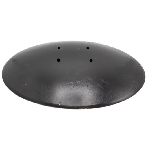 Technical drawing of AIC Tillage 20" concave high-speed tillage disc. Straight edge design for field leveling and soil prep.