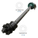 Walterscheid 615088 WWE 2480 CV PTO driveline for John Deere round balers, replaces AE74295N, 21-spline 1000 RPM with friction clutch
