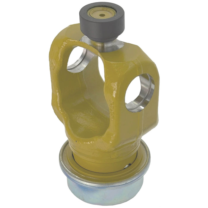 Walterscheid WPG steel slide collar CV end yoke for P580 Series, 1-3/8" x Z6 spline (540 RPM). Verticle View - Part 136933E – also part 1136933, 136933