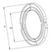 Alt: Walterscheid SD25 slide ring 172716 installed inside compatible 129929 or 129949 SDF/PG 25 CV guard cone