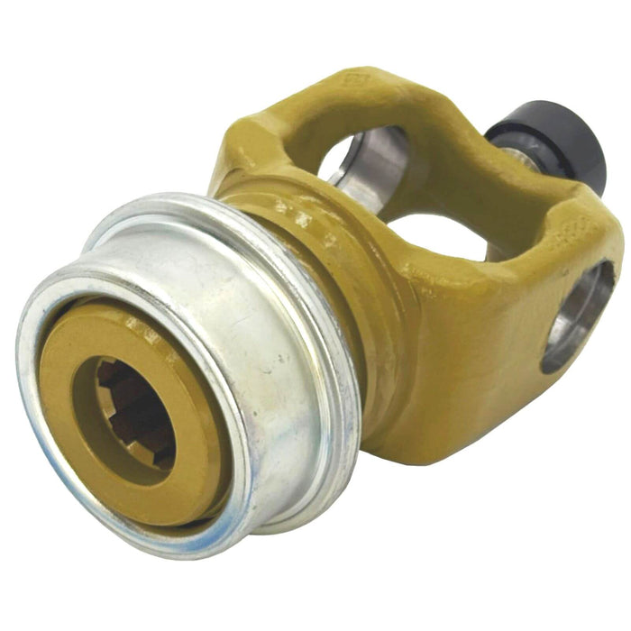 Walterscheid WPG steel slide collar quick disconnect CV end yoke for P 580 PWE, PWZ Series, 1-3/8" x Z6 spline (540 RPM). Part 136933E – also part 1136933, 136933